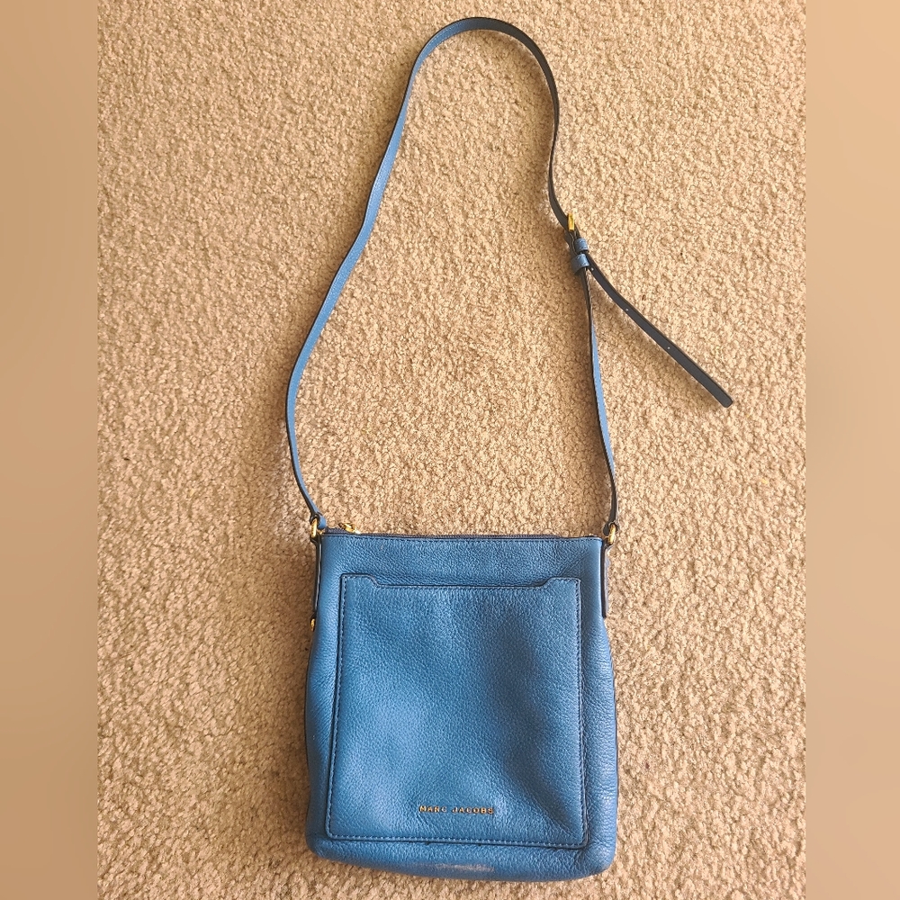 Marc Jacobs Blue Leather Crossbody Bag